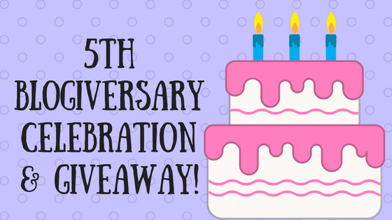 5th Blogiversary Celebration & Giveaway! (CLOSED)